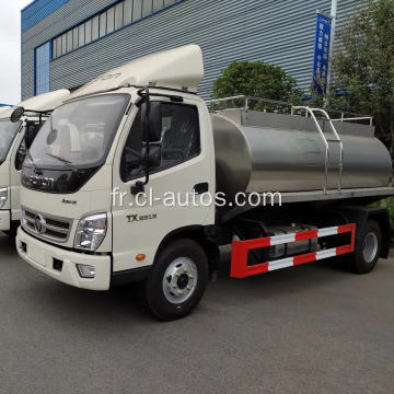 Foton Auman 4x2 5000liters Truck de pétrolier à lait